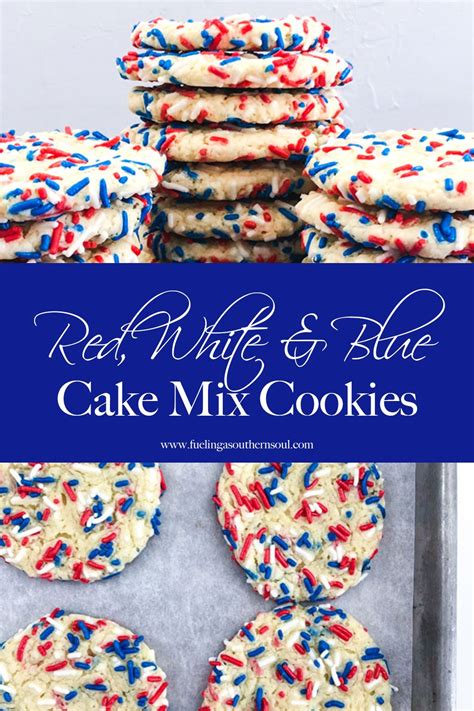 Red White Blue Cake Mix Cookies Artofit