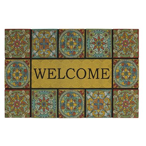 Mohawk Home Welcome Tiles Mediterranean Flair 23 In X 35 In Recycled