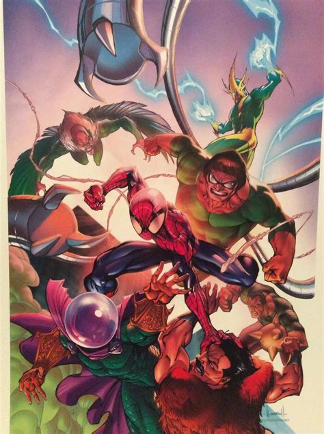 Spider Man Vs The Sinister Six By Ale Garza Stan Lee Spiderman Spiderman Comic Amazing