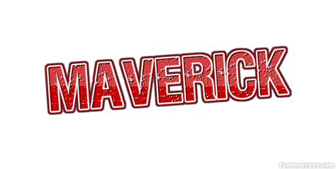 Maverick Лого Бесплатный инструмент для дизайна имени от Flaming Text