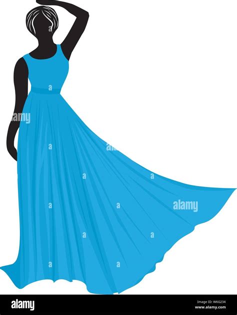 Young Women In Party Dresses Stock Vector Images Alamy