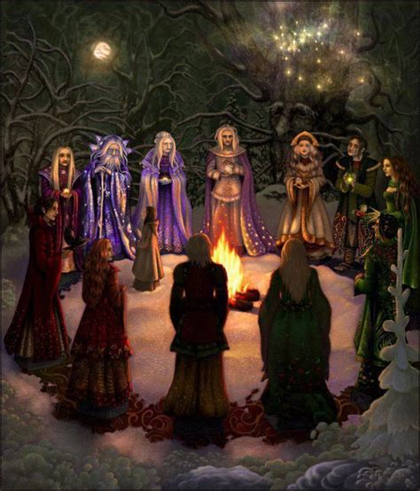 Circulo de bruxas Bruxa arte Arte pagã Produção de arte