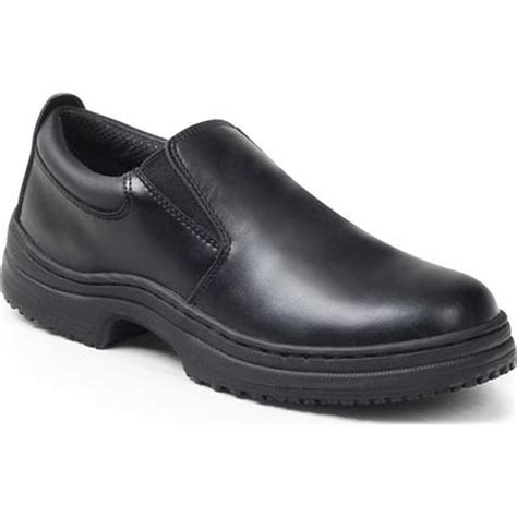 The soles of these shoes are made of materials that maximize traction. SlipGrips Slip-Resistant Slip-On Work Shoe, 7437