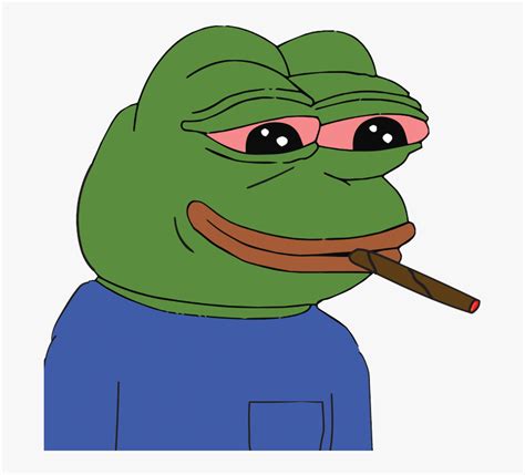 Stoned Pepe Pepe The Frog Blunt Hd Png Download Kindpng