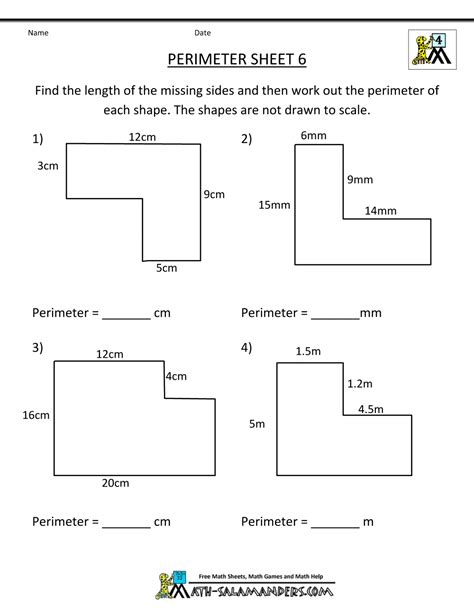 Basic Area And Perimeter Worksheets