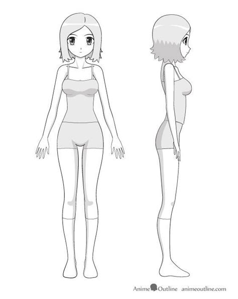 Do you want to learn how to draw the female body? Image result for girl front view full body | Human body ...