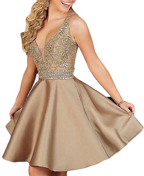 Only Amazon Com Women Beaded Cocktail Homecoming Dress Short