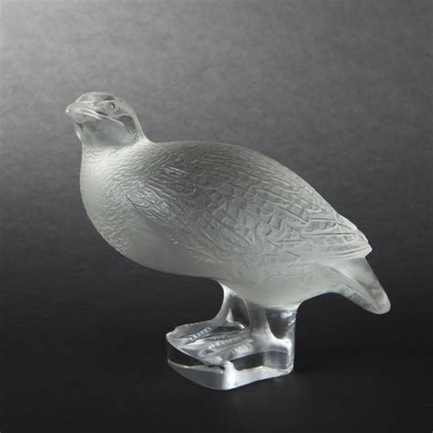 Cristal lalique, symbole du luxe à la française. - René Jules Lalique | Perdrix | Lalique crystal, Crystal ...