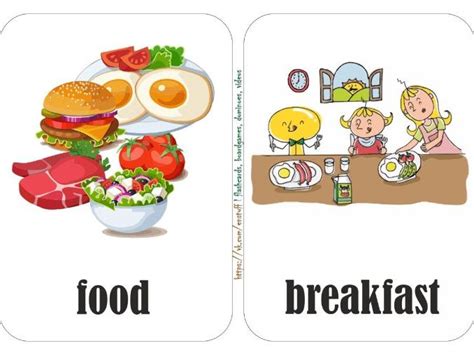 Food Flashcards For Kids