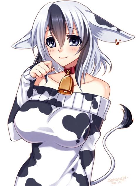 Pin On Anime Girls As Cows