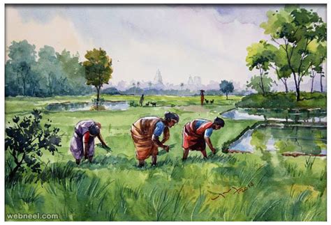 25 Beautiful Watercolor Paintings By Tanjore Artist Subbaiyan Balakrishnan