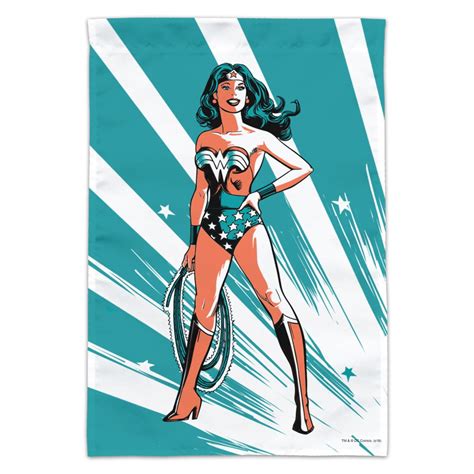 Wonder Woman Flashing Lights Garden Yard Flag