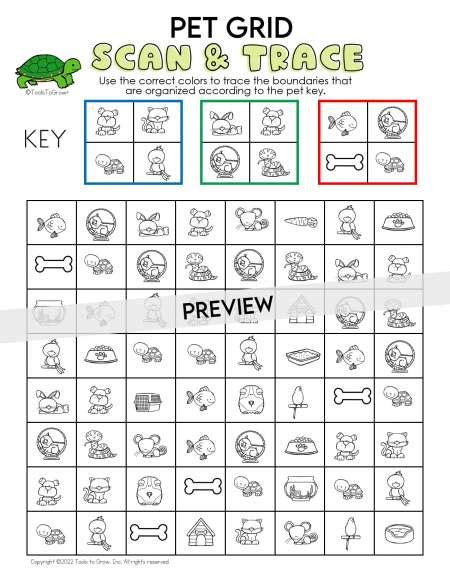 Visual Scanning Worksheets For Kids Worksheets For Kindergarten