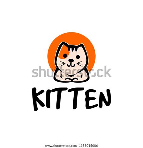 Kitten Logo Design Stock Vector Royalty Free 1355015006 Shutterstock