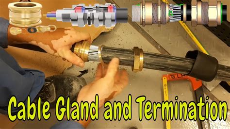 Cable Gland And Termination Electric Cable Glanding And Fixing At