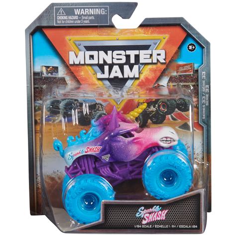 Monster Jam Sparkle Smash 164 Scale Monster Trucks Girl And Boy