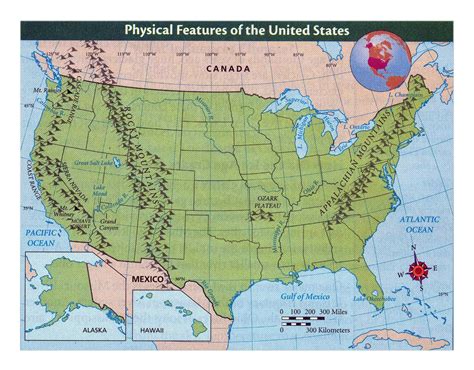 Usa Map With Physical Features Draw A Topographic Map