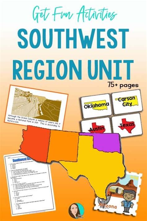 Southwest Region Unit In 2020 Social Studies For Kids Elementary