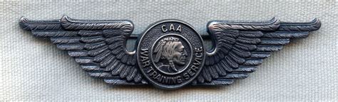 Wwii Sterling Pin Back Civilian Pilot Training Program Enlisted Reserve