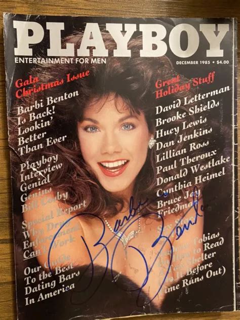 Barbi Benton Multiple Signed Dec Playboy Signed On Cover