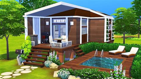 Sims 4 Tiny Home Blueprint Tiny Trailer Home The Sims 4 Speed Build
