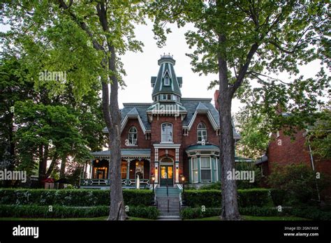 Exterior view of the Hochelaga Inn B Stock Photo - Alamy
