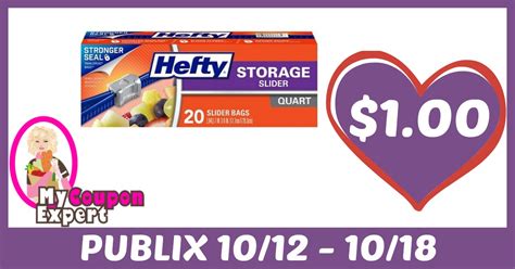 Hefty Slider Bags Only 100 Each After Sale And Coupons