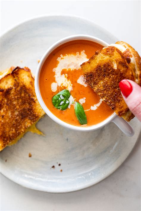 Easy Tomato Soup With Grilled Cheese Simply Delicious