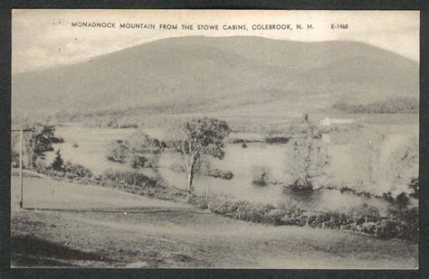 Monadnock Mountain From The Stowe Cabins Colebrook Nh Postcard 1920s