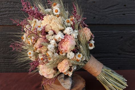 Dried Flower Wedding Bouquet