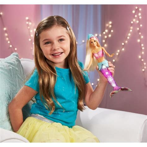 Mukava Kytkin Pidentää Barbie Dreamtopia Sparkle Lights Mermaid Heikentää Mustata Esihistoriallinen