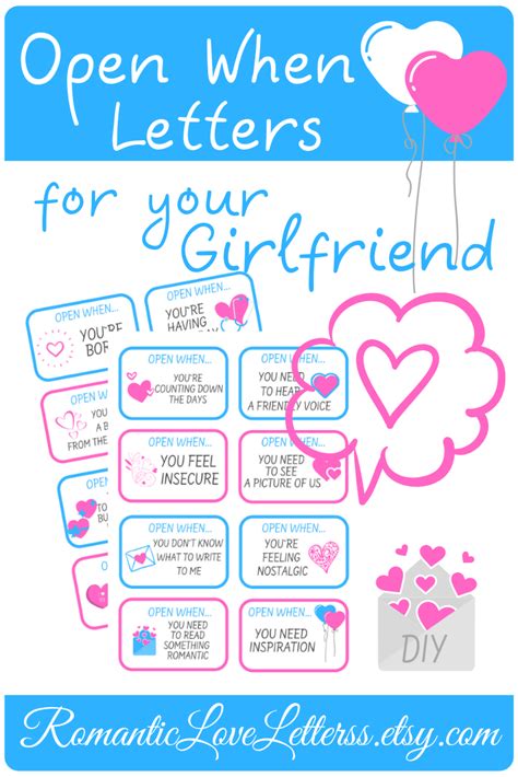 Since you want the birthday messages long, these sweet and romantic happy birthday text messages for her are equally inspiring to send to your girlfriend and make her feel extremely special on her birthday. Open When Letters Printable Labels Thinking of You Care ...