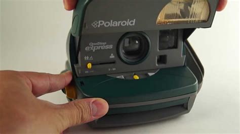 Polaroid One Step Express 600 Green Youtube