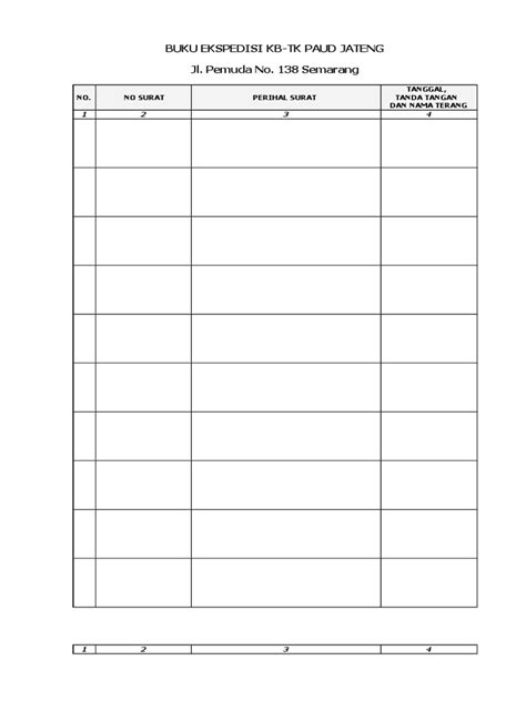 Administrasi surat menyurat semakin rapi dengan adanya buku. CONTOH BUKU EKSPEDISI LEMBAGA PAUD.docx