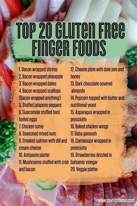 Gluten Free Finger Foods Foods With Gluten Gluten Free Recipes Easy