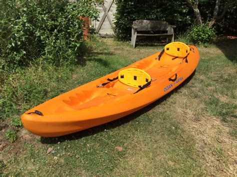 Ocean Double Kayak Malibu Two With Back Rests 2 Person Canoe For Sale