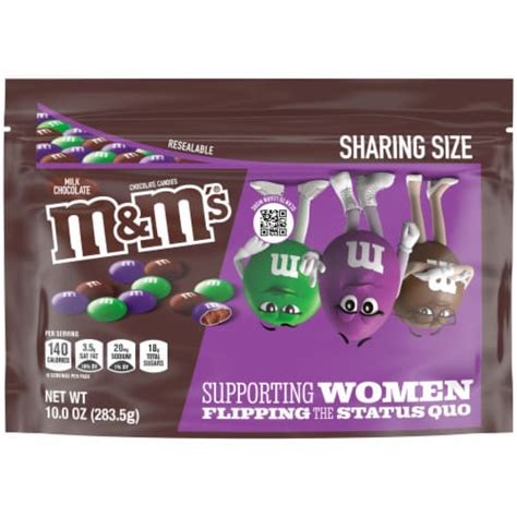 Mandms Limited Edition Milk Chocolate Candy Featuring Purple Candy
