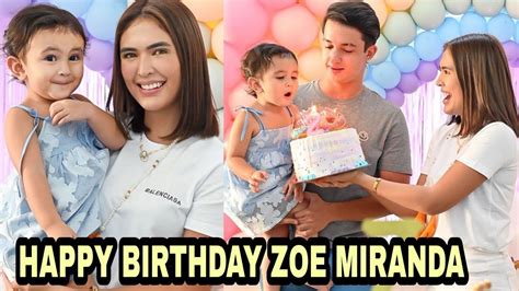 anak ni sofia andres at daniel miranda 2 year old na zoe miranda 2nd birthday youtube