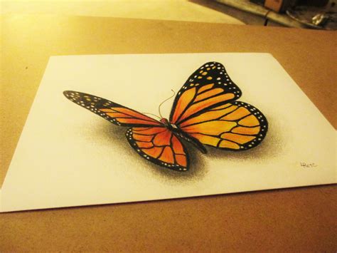 Colored Pencil Monarch Butterfly Monarch Butterfly Butterfly