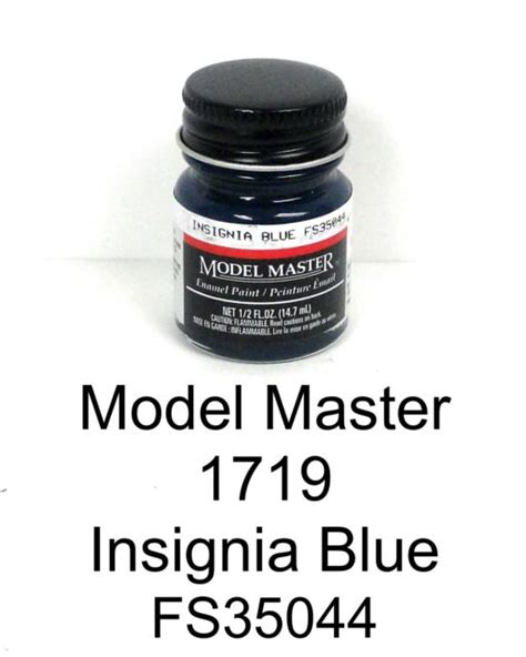Model Master 1719 Insignia Blue Fs35044 12 Oz Enamel Paint Bottle Ebay