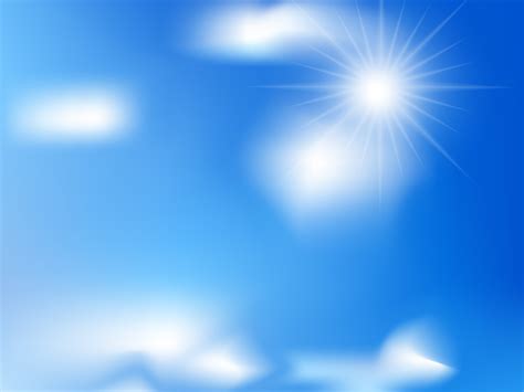 Blue Sky With Clouds Backgrounds Blue Colors Nature Powerpoint