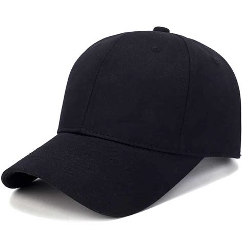 Black Cap Baseball Cap Fashion Cap Sun Hat Round Cap
