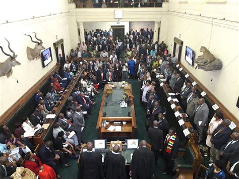 Scuffle As Opposition Mps Removed From Zimbabwes Parliament Percy Buzz