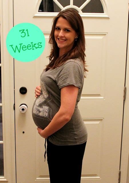 31 Weeks Pregnant Baby Bump