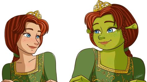 Shrek And Fiona Drawing