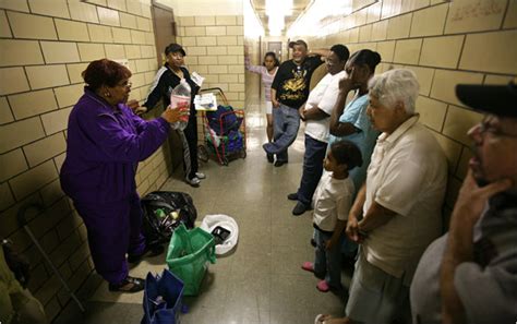 In New Yorks Public Housing Spreading The Gospel Of The Recycling Bin