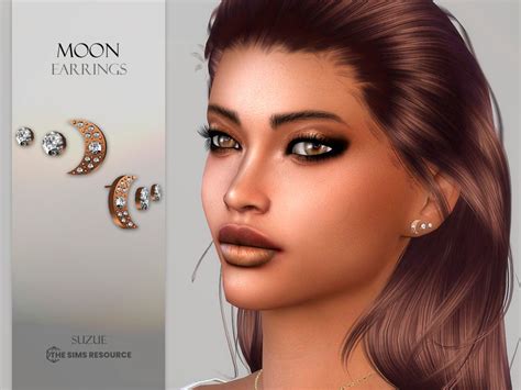 The Sims Resource Moon Earrings