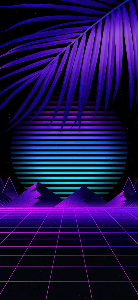 1125x2436 Synthwave Sun Iphone Xsiphone 10iphone X Hd 4k Wallpapers