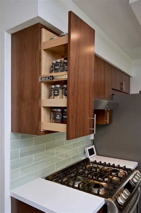 Diy Pull Out Spice Rack For Upper Cabinets Build Your Own Pull Out