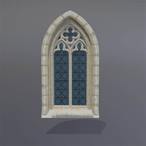 Gothic Window 3d Model By Mg53